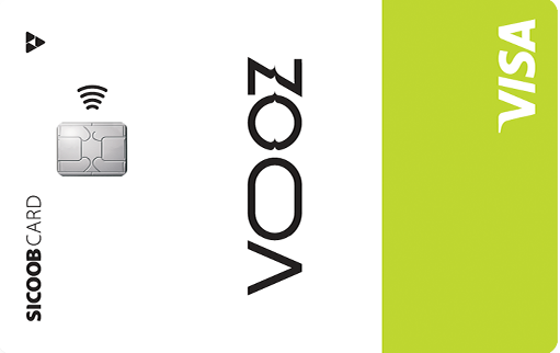 Imagem do cartão Sicoobcard VOOZ Visa